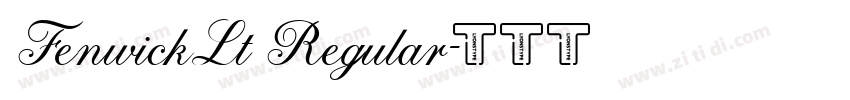 FenwickLt Regular字体转换